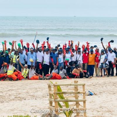 Cenpower Successfully Hosts its Annual KIPP Clean Project at Sega Beach, Collecting Over 200 Tons of Waste